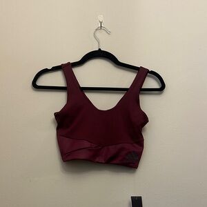 Adidas Women's Victory Crimson Sports‎ Bra NWT Sz XS Zoe Saldana Workout Gym